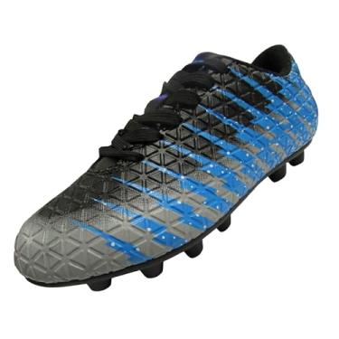 Imagem de Tênis de futebol infantil Vizari Bolt FG, chuteiras de futebol de chão firme para crianças (10,5, preto/azul céu/prata)