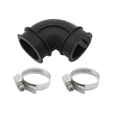 Imagem de WD24X33918 Bomba de circulação para máquina de lavar louça mangueira de cotovelo com braçadeiras serve para máquinas de lavar louça GE