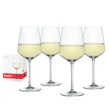 Imagem de Spiegelau Conjunto de 4 taças de vinho branco estilo - cristal feito na Europa, haste clássica, lavável na lava-louças, conjunto de presente de taça de vinho branco de qualidade profissional - 450 ml