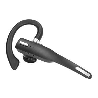 Imagem de Fone de ouvido BT, fone de ouvido BT de orelha única portátil, design de display digital LED, fone de ouvido mãos-livres sem fio com cancelamento de ruído com compartimento de carregamento para