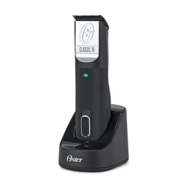 Imagem de Oster Máquina De Cortar Cabelo Profissional Sem Fio, Classic 76 Para Barbeiros E Corte De Cabelo Com Lâmina Removível, Preta