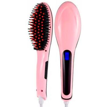 Imagem de Escova Mágica Alisadora Eletrônica Magic Hair Rosa