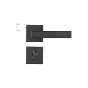 Imagem de Fechadura 409 Roseta Quadrada Máquina 55 Preto Texturizado Externa Pado