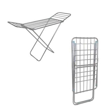 Imagem de Varal De Alumínio Retrátil De Chão Com Abas