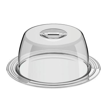 Imagem de Porta-queijo Tramontina Ciclo Em Aço Inox 25 Cm 2 Peças Tramontina