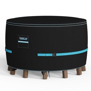 Imagem de Dudubond Capa Para Móveis De Área Externa - 100% À Prova D'Água, Tecido Oxford Alta Densidade, Revestimento Em Prata Pu, Resistente A Raios Uv, Todas As Condições Climáticas, Mesa Pátio Conjunto Red