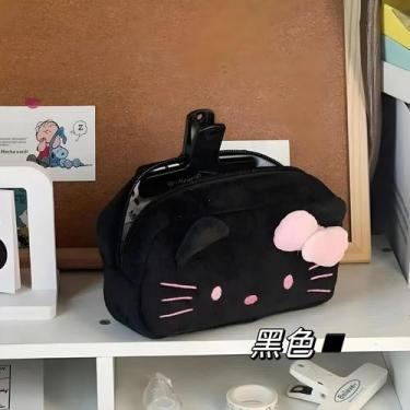 Imagem de Meninas Olá Kitty Bolsa De Armazenamento De Pelúcia Sanrio Estojo De M