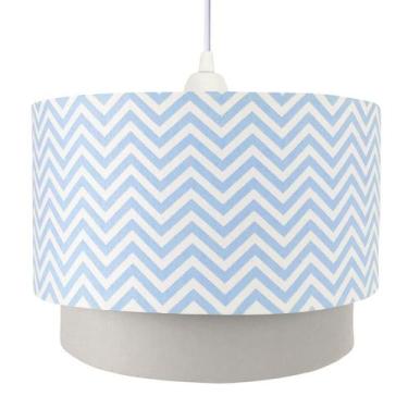 Imagem de Lustre Tubular Duplo Chevron ul Quarto Bebê Infantil - Potinho de mel