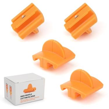 Imagem de 157400-1001 Lâminas de corte de papel de substituição para lâminas de alto perfil TripleTrack TripleTrack da Fiskars, cortador de papel portátil de 30,5 cm, lâmina estilo I 1968701005-pacote com 4