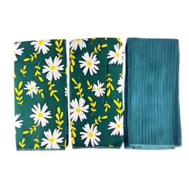 Imagem de Pano De Prato Atoalhado Gourmet Kit Com 6 Peças Limpeza Cozinha Estampado (VERDE)