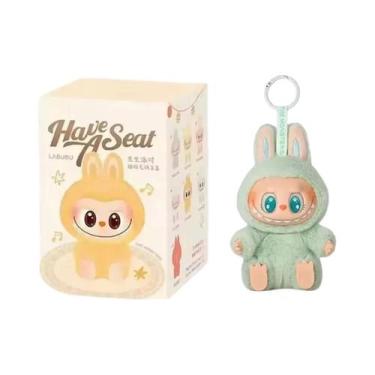 Imagem de Labubu Anime Figura Chaveiro PVC Pingente Boneca Modelo Monstro Réplic