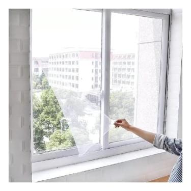 Imagem de Tela Mosquiteiro Para Janela 150x180cm Com Velcro Anti-inseto Autocolante Pernilongo Removível(1 PEÇA)