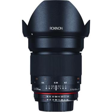 Imagem de Rokinon Lente grande angular F1.4 ED de 24 mm AS IF UMC para câmeras digitais de montagem Olympus e Panasonic Micro 4/3 (MFT) (RK24M-MFT)