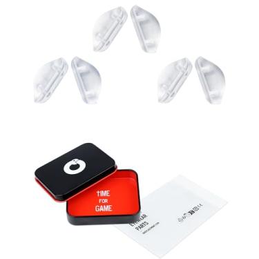 Imagem de OWORK 3 pares de almofadas de nariz ultra macias de silicone para óculos Oakley Crosslnik/Badman OO6020/Valve New 2014/Turbina/Cohort OO9301/Fives Squared, kit de substituição de peças de nariz de