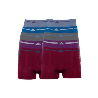 Imagem de Kit 10 Cuecas Lisa boxer Adulto Sem Costura Altomax, Mista, M