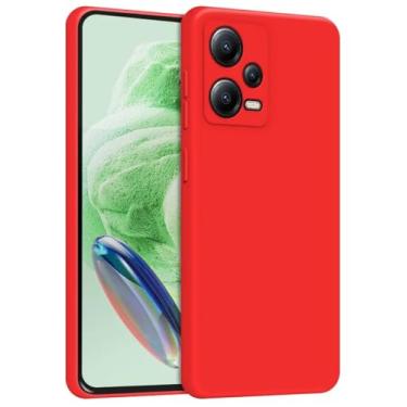 Imagem de Capa Capinha Case Para Xiaomi Redmi Note 12 Pro 5G Silicone Forro Aveludado Proteção Premium (VERMELHO)