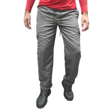 Imagem de Calça Cargo Tactel Masculina 5 Bolsos Trabalho Uniforme - Moda_Gaspar,