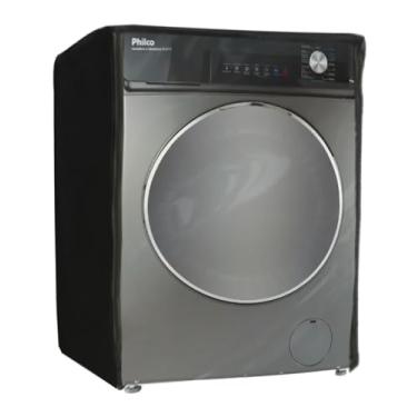 Imagem de CAPA PARA LAVA E SECA PHILCO 11KG PLS10B TRANSPARENTE FLEX (Preto)
