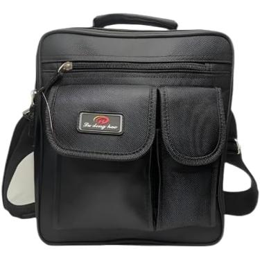 Imagem de Bolsa Executiva Masculina para Trabalho com Alça Reforçada e 4 Repartições | Compacta, Estilosa e Funcional – Ideal para Escritório, Reuniões e Viagens