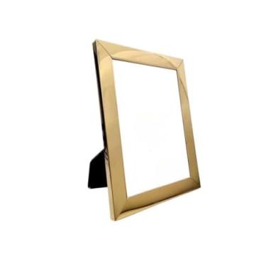 Imagem de Porta Retrato Metalizado Luxo 15x20 Moldura de Fotos.porta retrato dourado；porta retrato 15x20；porta retrato 15x21； (Dourado)