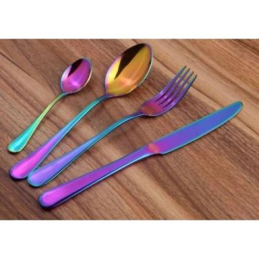 Imagem de Faqueiro Inox Com 16 Peças Talheres Furtacor - Gourmet Mix