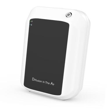 Imagem de Jectse Máquina de Ar de Perfume Inteligente, Controle de Aplicativos de 150 Ml de Parede de Parede para Spa de Hotel, Luz Vermelha Piscando, área de 300m³, Conexão Fácil de (Preto e branco)