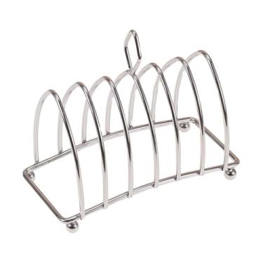 Imagem de WeiLaiKeQi Suporte para torradeira, estação de resfriamento para pão com pés esféricos e alça de alça, suporte para torradeira de para 6 fatias