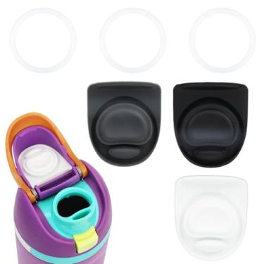 Imagem de BOXOB 3 Anéis de Vedação O e 3 Rolhas de Silicone para Tampa Owala Freesip, Junta Tampa Garrafa Água Silicone Sem BPA para Owala Freesip 24/32oz (Cor 1)