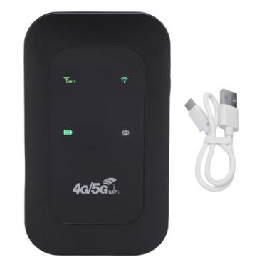 Imagem de Asixxsix 4g 5g Hotspot WiFi, 300mbps de Alta Velocidade 4g 5g LTE Roteador Com Tela LED Colorida, Suporta 10 Dispositivos Conectados, Roteador de Hotspot Móvel Com Slot para Cartão SIM