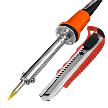 Imagem de Ferro De Soldagem Tipo Lápis 40W 127V Elétrico E Estilete Doméstico 18