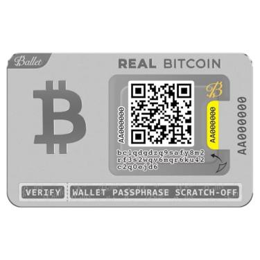 Imagem de Ballet REAL Bitcoin – O cartão de armazenamento frio de criptografia mais fácil – Carteira de hardware de criptomoeda com suporte seguro para multimoedas e NFT, (pacote com 3)