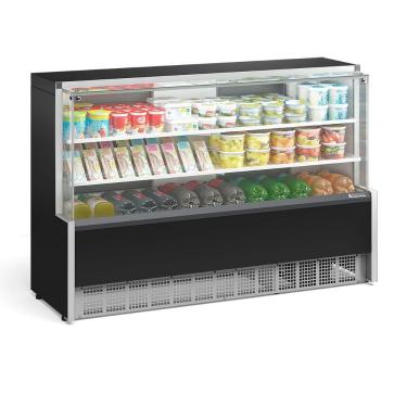 Imagem de Balcão Refrigerado 2 Placas Frias Gpda175r Gelopar Aurora 2 Placa Fria 1,75mt Preto 220v