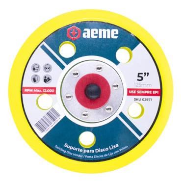 Imagem de Suporte para Disco de Lixa Pluma Aeme 5 Pol (125mm)