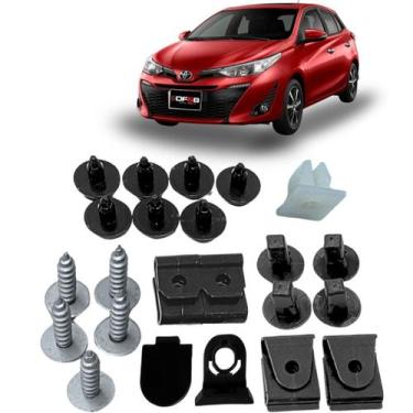 Imagem de Kit 23 Pcs Grampo Parabarro Dianteiro Yaris 2018/2021 - DFEB