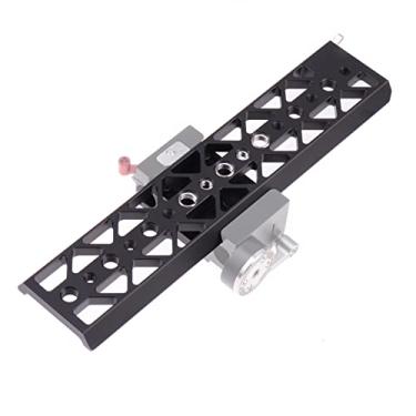 Imagem de Hersmay Base De Montagem Tripé Leve 10" Com Placa Cauda Andorinha E Parafusos 1/4"-20 3/8"-16, Compatível Bmpcc 4K 6K Gh5 S1H A6 A7 A7S3, Gaiola Para Câmera Dslr Tilta Standard