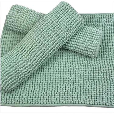 Imagem de Tapete De Banheiro Bolinha Antiderrapante Microfibra 3 Peças - Rozac