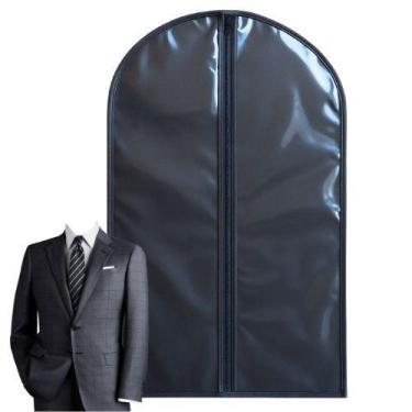Imagem de 10 capas protetora p terno blazer jaqueta c/ ziper e visor - CORTINAS_