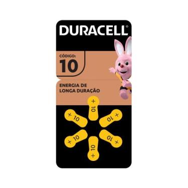 Imagem de Pilha Auditiva nº 10 Duracell com 6 unidades