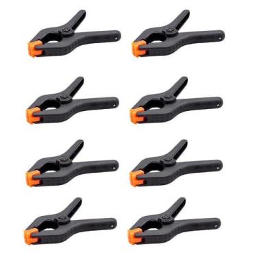 Imagem de Kit 8 Pcs Grampo Multiuso 4 Pol. 100mm Marceneiro Reforçado - OMEGA
