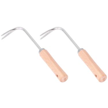 Imagem de Extrator de raiz confortável design ergonômico ferramenta de remoção de ervas daninhas para jardim 2 peças para economia de mão de obra