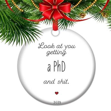 Imagem de Enfeite de Natal Phinished Doutor, Médico, Estudante de Pós-Graduação, Estudante de Doutorado, Presente de Ano Novo