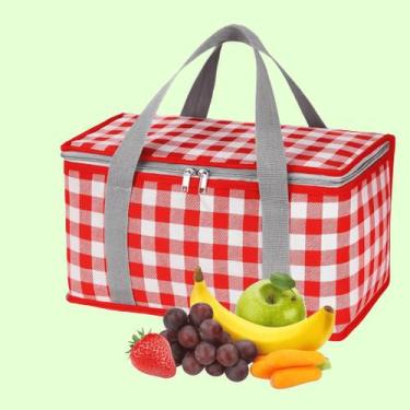 Imagem de Bolsa Térmica 12 Litros Portátil Impermeável Ideal Para Alimentos, Beb