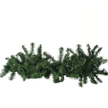 Imagem de Festão Natalino Aramado Verde, 120 Galhos, 2 Metros, Estrutura Maleável para Decoração de Escadas, Corrimões, Portas, Janelas, Mesas, Enfeites de Natal (Festão de Natal 2M)