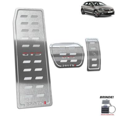 Imagem de Descanso + Pedaleira Gravação em Prata Polo GTS 250 TSI