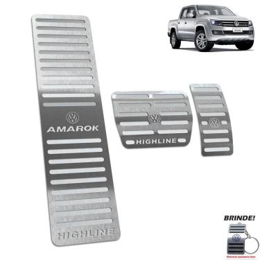 Imagem de Descanso + Pedaleira Amarok highline 2016 A 2020 Prata