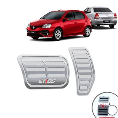 Imagem de Pedaleira Automático Toyota Etios Platinum 2014 A 2019 Prata