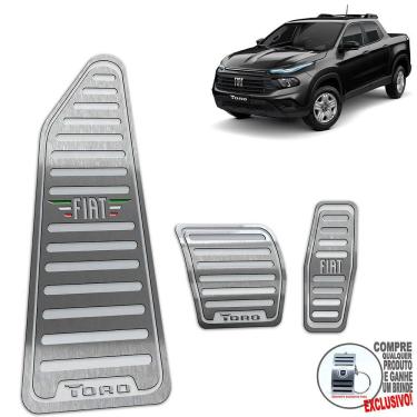 Imagem de Descanso + Pedaleira Automático Fiat Toro 2022 / Prata