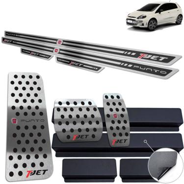 Imagem de Pedaleira Auto Soleira Descanso Punto T-Jet 2013 2017 Preto