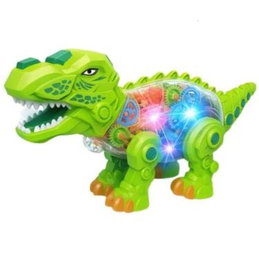 Imagem de Dinossauro Rex de Engrenagem com Luz e Som 30 cm - For Kids
