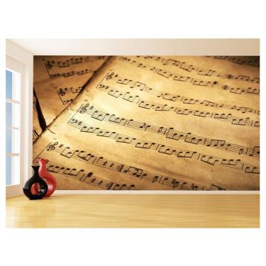 Imagem de Papel De Parede Musica Partituras Nota Musical 3,5M Mus88